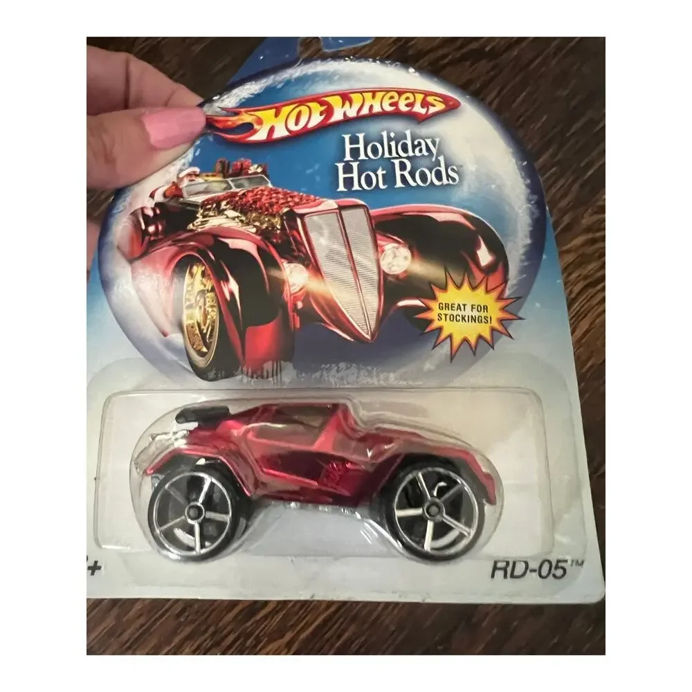 Hot Wheels Holiday Hot Rods Diecast Car 2007 RD-05 Red Chrome Dune Buggy New